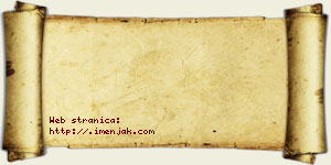 Jagoda Bzenić vizit kartica